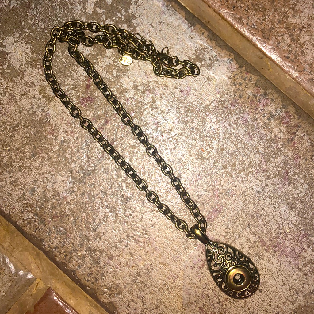 Bronze Style Dots Boho Style Pendant And Chain